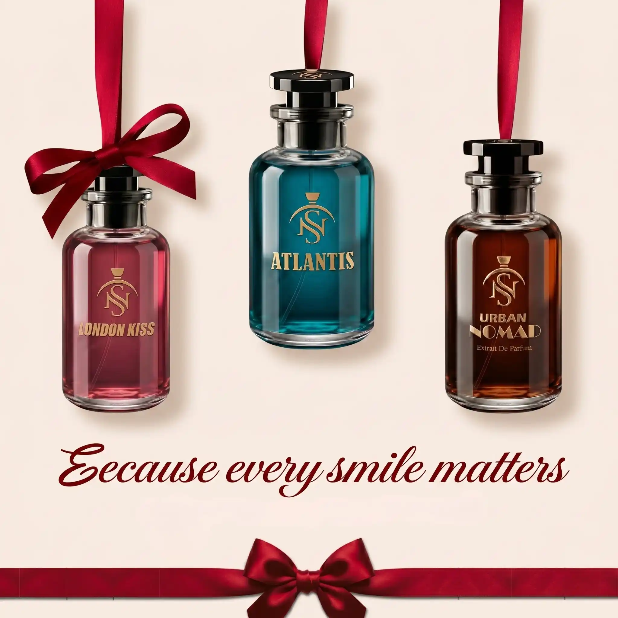 Because every smile matters - Perfume Bottles
